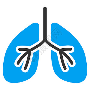肺图标医疗的解剖学的高清图片
