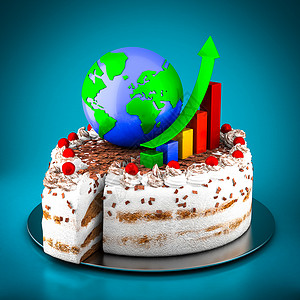 片金融图片商业 金融 分析和蛋糕背景