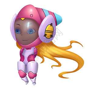 写实类游戏插图 奇幻主题太空少女元素创作角色设计写实卡通风格太空人珍珠套装科幻资产小说星星卡通片娃娃科学背景