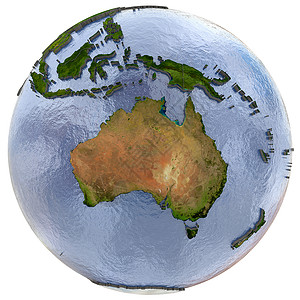 大陆女明星澳大利亚在地球上的地球世界地形大洲海洋边框全球宽慰行星国家插图背景