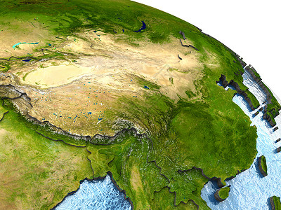中国插图宽慰浮雕国家行星地形边框背景图片