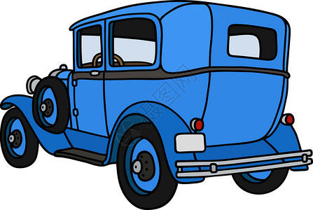 优质的老旧的计时器蓝色旧车运输汽车卡通片车皮轿车老将计时器发动机设计图片