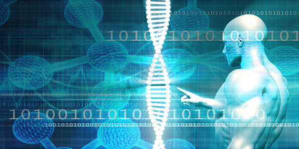 基因研究商业工程师医疗设施科学数字公司科学家背景图片