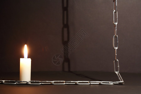 蜡烛和链背景图片
