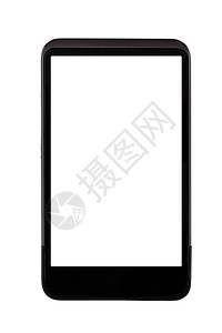 带空白屏幕的通用移动电话细胞电子产品电话黑屏技术设计软件手机工具白色背景图片