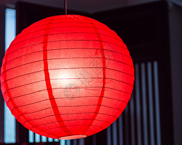 红中国灯笼圆形庆典辉光装饰运气白色装饰品红色节日风格背景图片