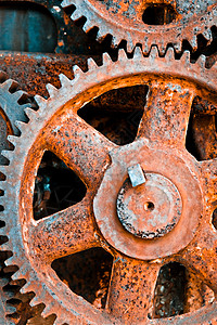 Rusty 旋轮金属工业齿轮车轮螺旋桨工程机械技术设备背景图片