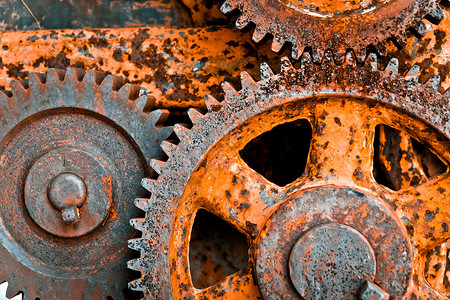 Rusty 旋轮金属机械技术工程车轮齿轮工业螺旋桨设备背景图片