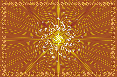 圣尼提奥姆阿曼 圣莫提夫墙纸灵魂头脑夹子精神射线插图宗教冥想库存设计图片