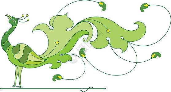 孔雀尾巴孔雀手笔模版野生动物波峰尾巴曲线羽毛翅膀装饰品漩涡插图设计图片