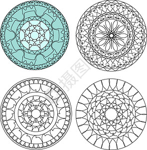 圆圆形设计书法季节库存艺术背景图片