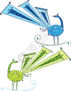 孔雀PNG孔雀手笔模版滚动装饰品插图漩涡动物野生动物波峰尾巴书法设计图片