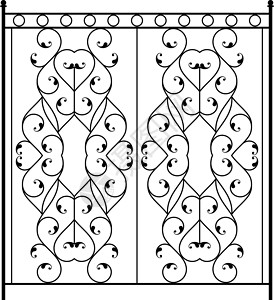 阿比格莱门托锻铁门 门 栅栏 窗户 格栅 栏杆设计装饰漩涡艺术框架螺旋滚动风格制造卷曲夹子设计图片