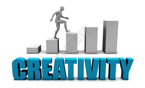 创造力学习公司质量生活图表享受行动幸福成功蓝色背景图片