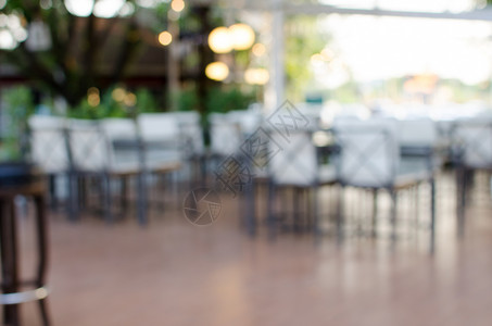 模糊餐桌椅家具咖啡椅子食物白色购物中心用餐咖啡店露台桌子背景图片