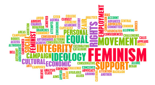 女权主义公平权利就业思想主义者经济性别文化治疗理论背景图片
