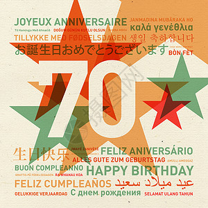 建党70周年海报70周年世界生日贺卡的生日快乐背景