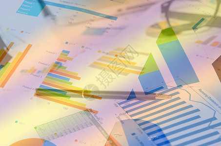 业务报告电脑投资战略营销键盘市场文档数据金融图表背景图片