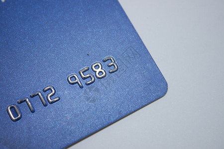 旧信用卡蓝色信用卡高清图片