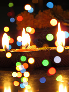 Diwali 灯光和颜色文化节日宗教传统仪式喜庆背景图片