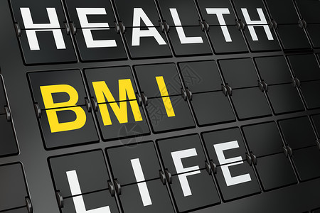 健康概念 机场董事会背景的BMI高清图片