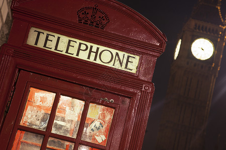红色正方形伦敦付费电话王国旅行地标红色城市民众首都正方形景观议会背景