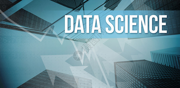 蓝色背景的数据科学数据背景图片