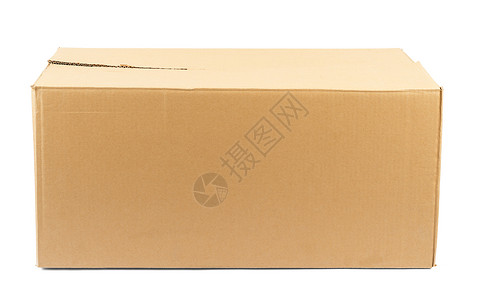 棕色纸板盒邮政卡片白色盒子礼物纸盒船运纸板回收送货背景图片
