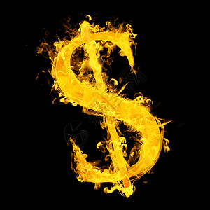 美元纵火综合图象火焰财富货币金融银行业经济背景图片