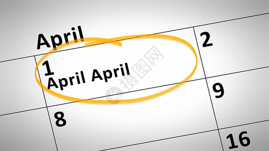 愚人节字素4月1日日历标签世界语言插图国际团结橙子背景