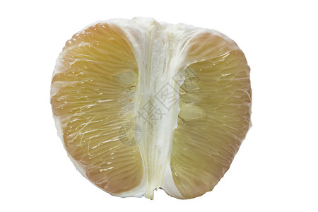 格兰迪斯Pommelo 孤立在白色背景上水果柚子营养美食热带工作室宏观柠檬果皮小吃背景