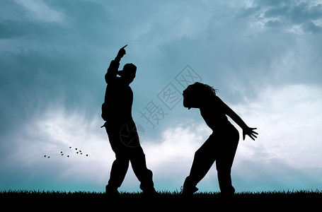 日落时跳跳舞的情侣夫妻女士舞蹈家牛仔裤男性霹雳舞女孩编舞帽子音乐背景图片