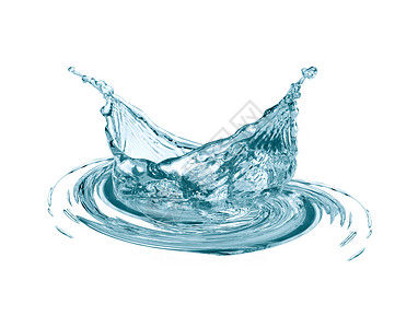 白水喷洒清凉飞溅海浪气泡生态活力元素环境运动蓝色高清图片
