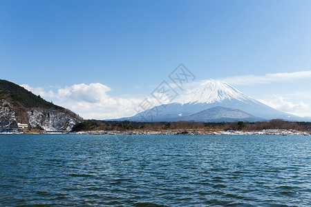 在日本与藤井湖同舟次湖背景图片