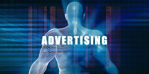 广告技术蓝色商业商务男人人士背景图片
