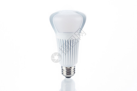 LED 灯泡b白炽灯白色生态绿色螺丝背景图片