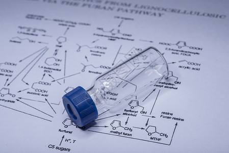 纸上的样本瓶生物化学品样品药品医疗化学实验室技术科学药店背景图片