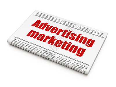 广告小报素材商业概念 报纸头条标题 广告营销背景