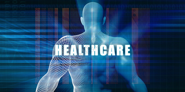 医疗保健保健商务技术蓝色男人人士商业背景图片