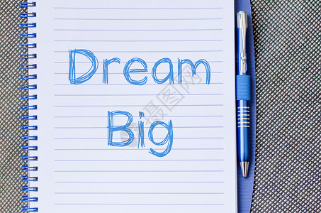 梦想标题素材梦想大写在笔记本上工作思考笔记教育白色动机铅笔插图口号羊皮纸背景