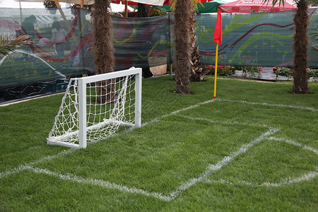 足球目标娱乐绿色球门竞赛足球场手球绳索游戏运动惩罚高清图片