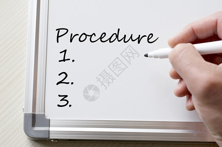 程序条款写在白板上的程序政策行动概念手术工作组织操作公式手法战略背景