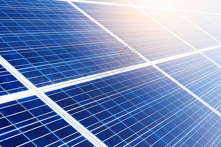 蓝色太阳能电池板细胞生态资源经济活力建筑环境技术发电机集电极背景