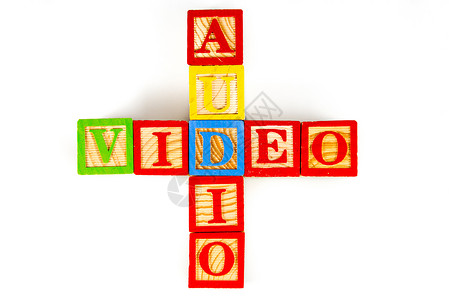 音频和视频拼字红色标签设计音像摄像机游戏图像数字一个字背景图片