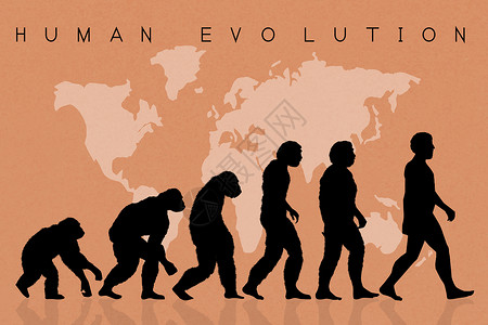 人类的起源人类进化历史灵长类勘探智人生活插图动物起源男人科学背景
