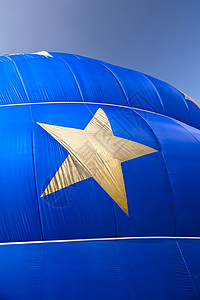 星星热气球热气球社论蓝色飞行飞艇航班航空运动火焰降落伞尼龙飞行员背景