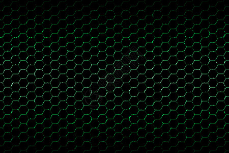 蜂窝网状绿色和黑色金属网状背景纹理背景