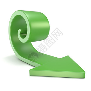 创意环形箭头装饰绿色螺旋箭头  3个背景