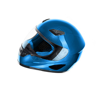 白色背景孤立的摩托车摩托头盔背景图片
