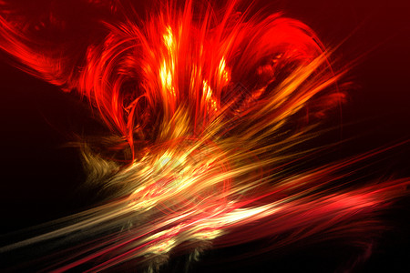 分形图像 虚拟火山流动红色技术旋转辐射错觉数学喷发火山曲线背景图片